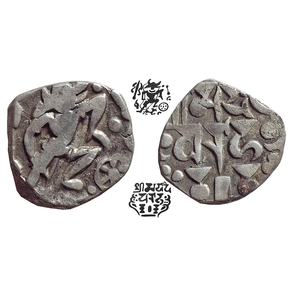 Successors of Bhoja Gurjara Pratihara, Bhoja I, Silver Adivaraha Drachm