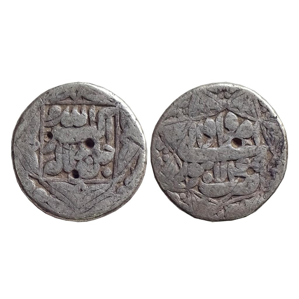 Mughal, Akbar, Lahore Mint, Ilahi Month Amardad, ornamental type, Silver Rupee