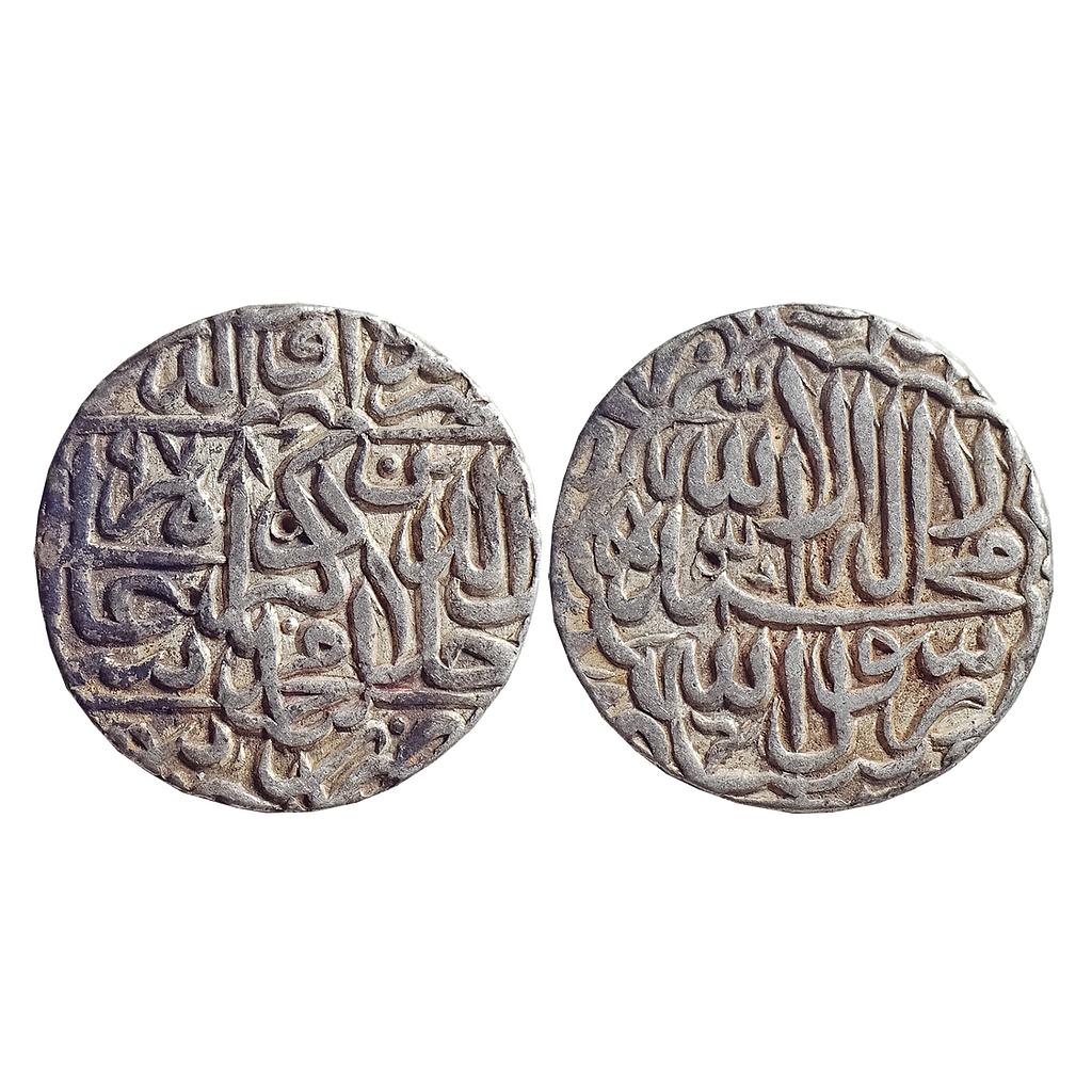 Mughal, Akbar, Dar-al-Khilafat Jaunpur Mint, Kalima Type, Silver Rupee