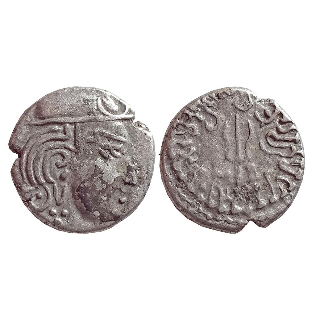 Ancient, Maitrakas of Vallabhi, Sharva Bhattaraka, Silver Drachm