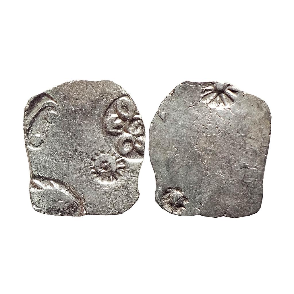 Ancient, Archaic Series, Punch Marked Coinage, attributed to Magadha Janapada, Series 0, Silver Karshapana