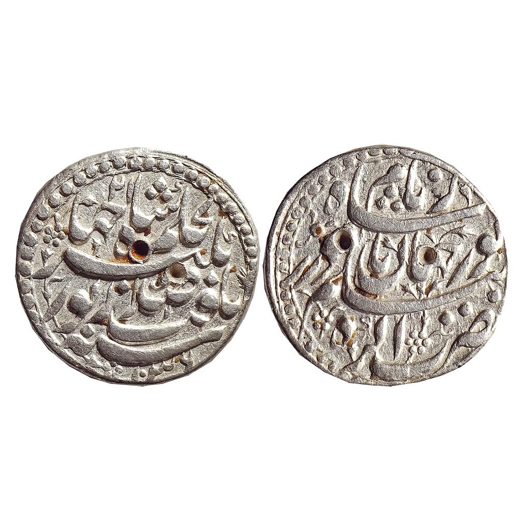 Mughal, Nur Jahan, Agra Mint, &quot;Yaft&quot; couplet, Silver Rupee
