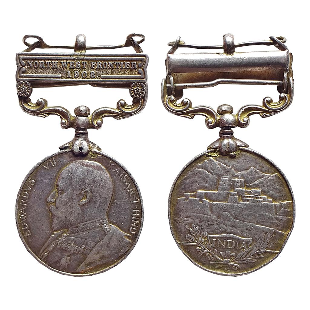 India General Service Medal, Edward VII Kaisar-i-hind, Silver Medal