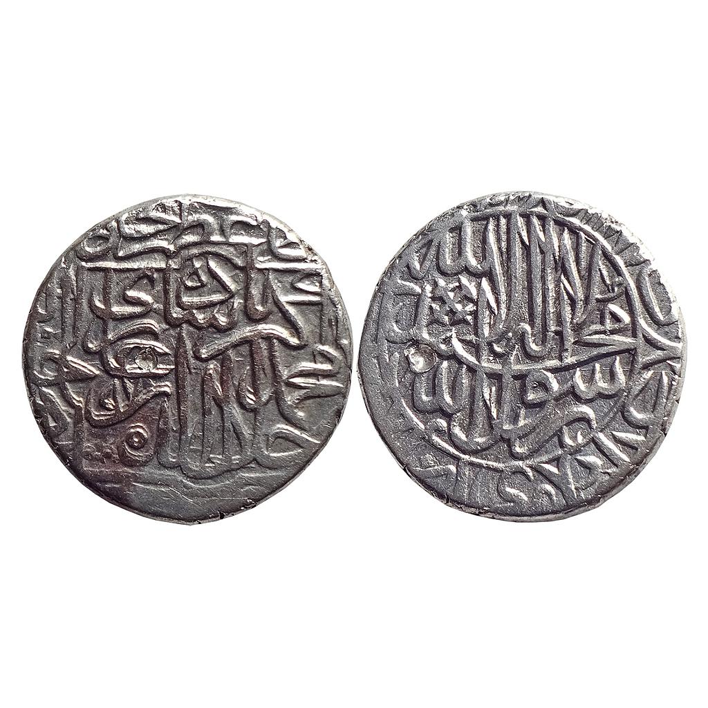 Mughal, Akbar, Hazrat Delhi Mint, Kalima Type, Silver Rupee
