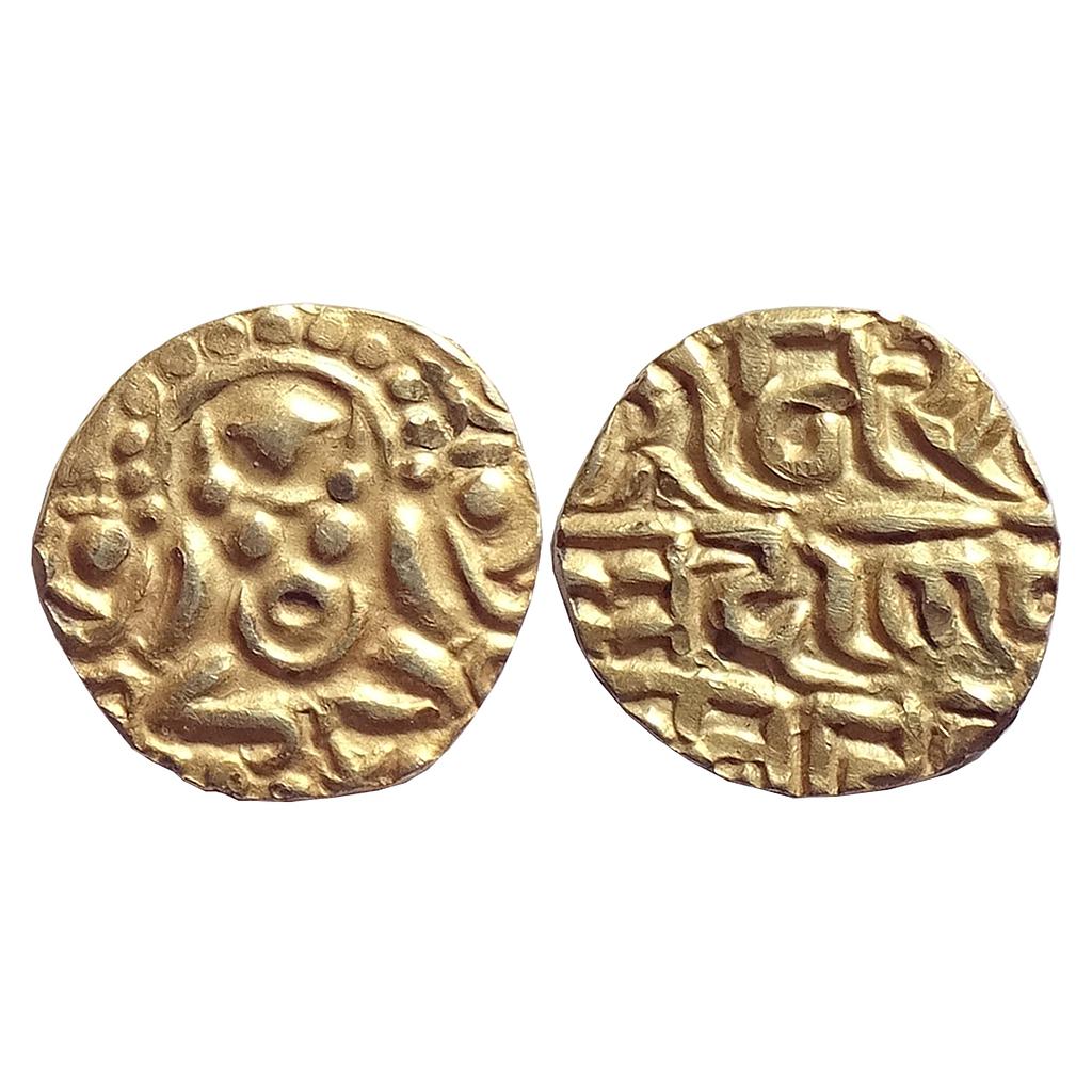 Chandellas of Jejakabhukti, Sallakashana Varman, Gold &quot;1/8 Masha&quot;