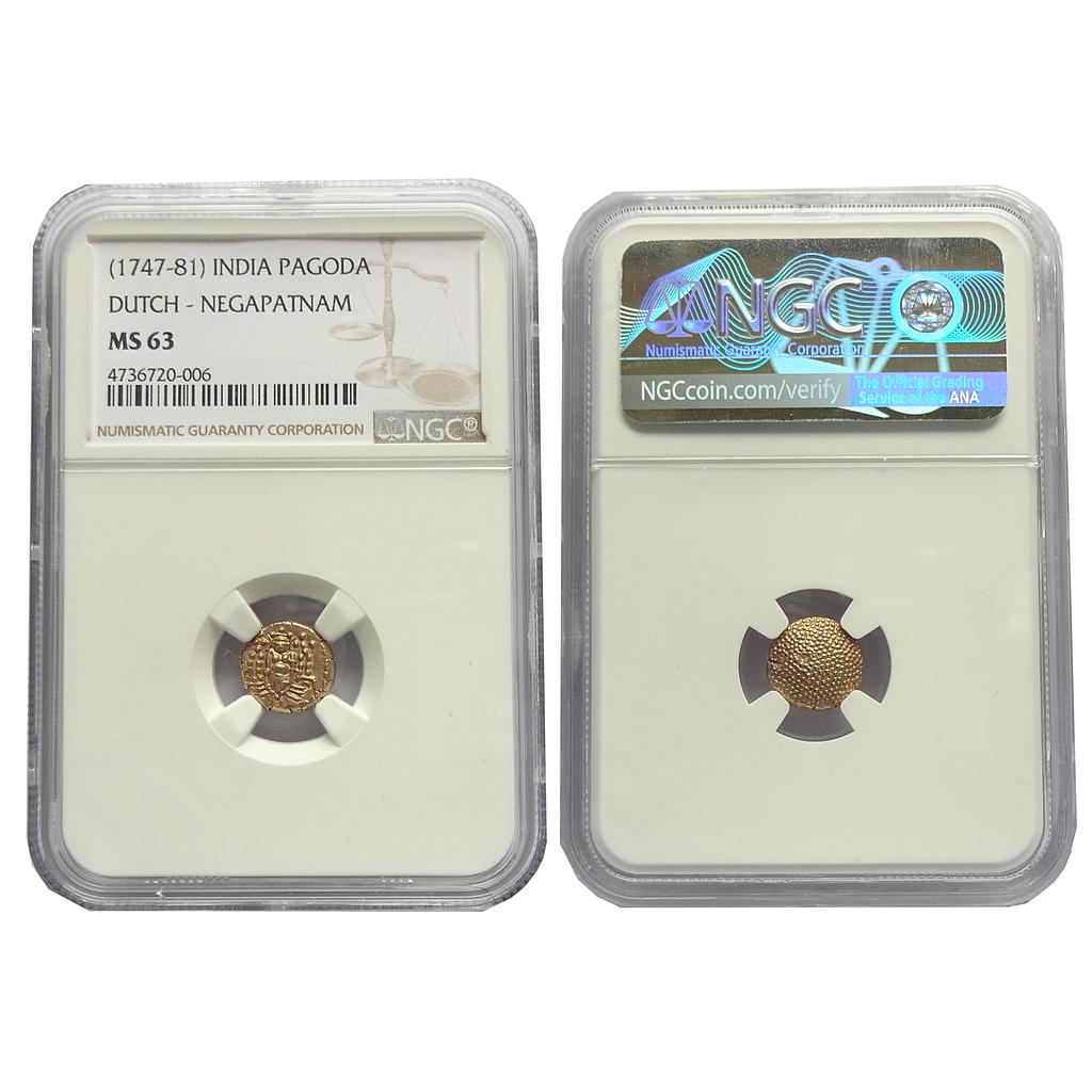 Indo Dutch Negapatnam Gold Pagoda