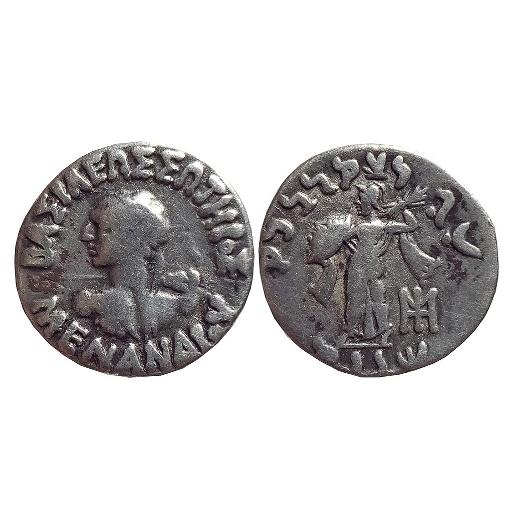 Ancient, Indo-Greeks, Menander I, Silver Drachm