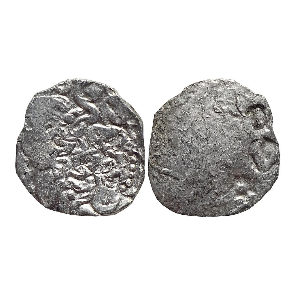 Ancient, Whorl coin type of the Northern Upper Ganga region, Kuru / North Panchala, Janapada Silver Vimshatika