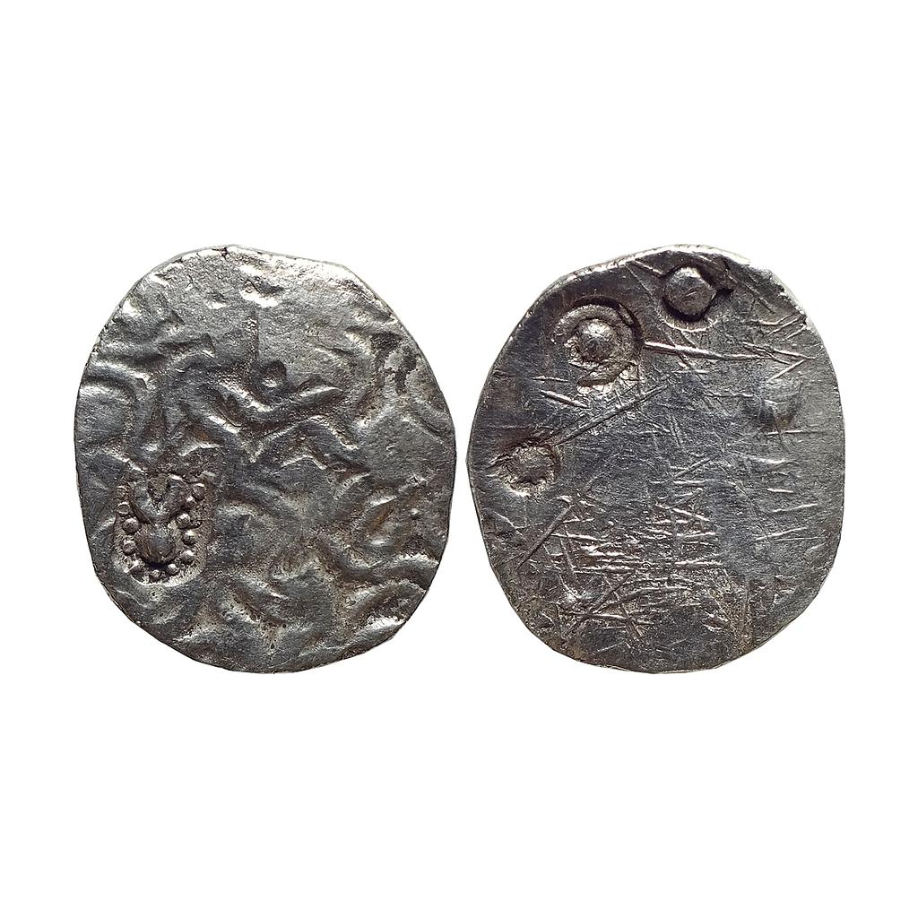 Ancient, Whorl coin type of the Northern Upper Ganga region, Silver Vimshatika