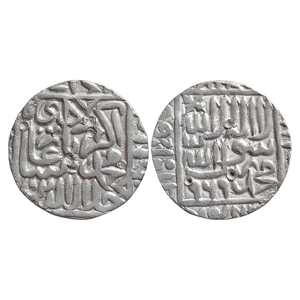 Mughal, Akbar, Qannauj Mint, Silver Rupee