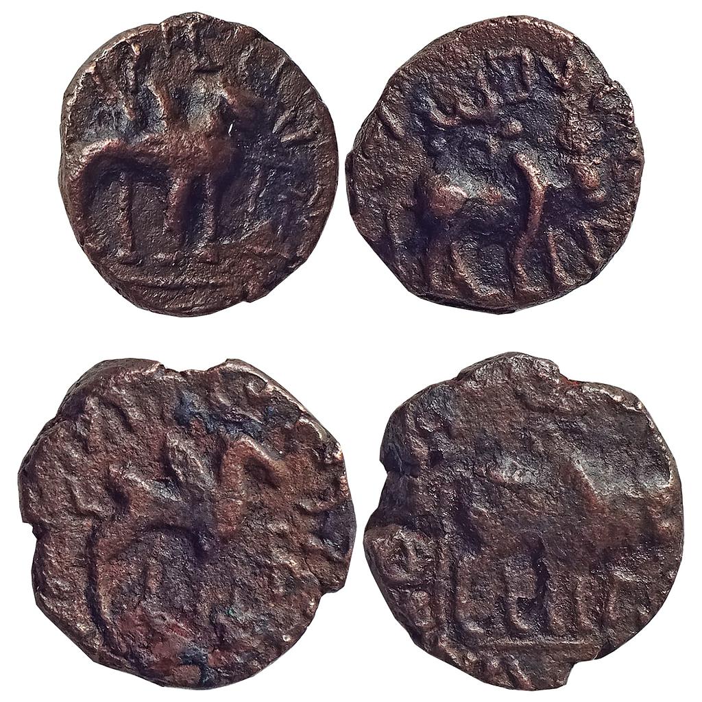 Ancient, Kushan, Kujula Kadphises, Set of 2 coins, Copper Unit