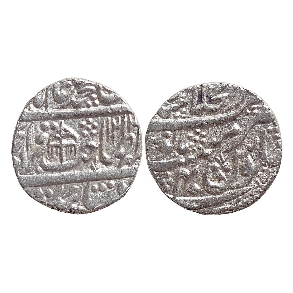 Mughal, Shah Alam II, Dar ul-Khilafat Shahjahanabad Mint, "Sahib-i-Qiran Type", Silver Rupee
