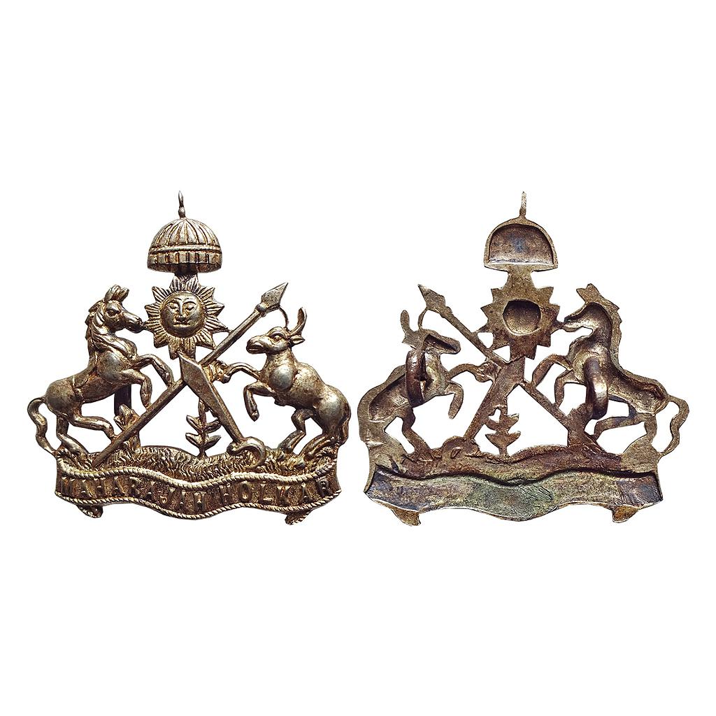 Indore State, Uniform Badge, Silver-Plated