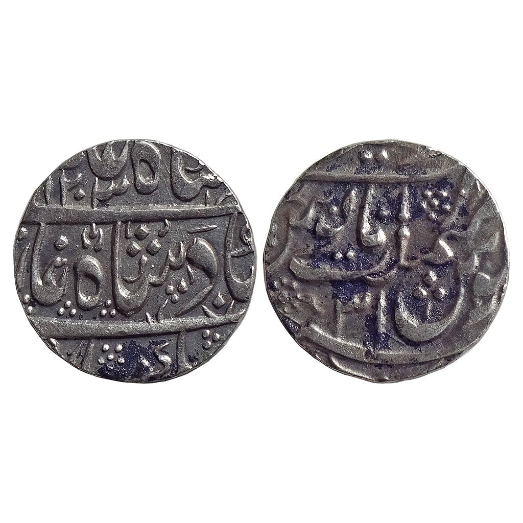 IK, Maratha Confideracy, INO Shah Alam II, Dar-al-Khair Ajmer Mint, Silver Rupee