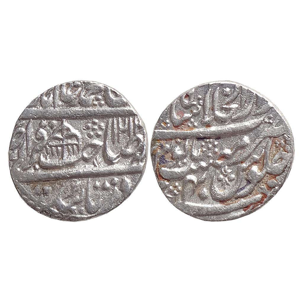 Mughal Shah Alam II Dar ul-Khilafat Shahjahanabad Mint Sahib-i-Qiran Type Silver Rupee