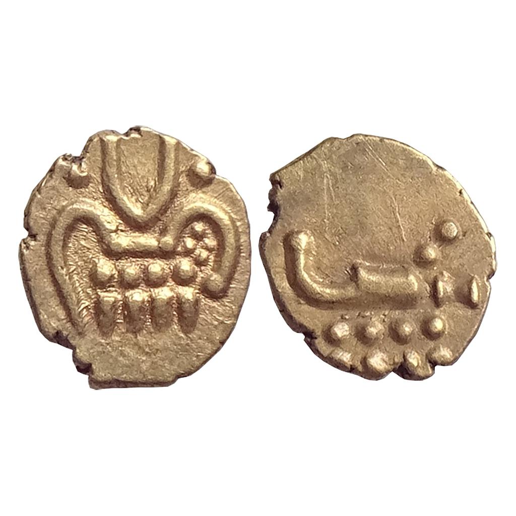 Vira Raya type Anonymous issue Gold Fanam