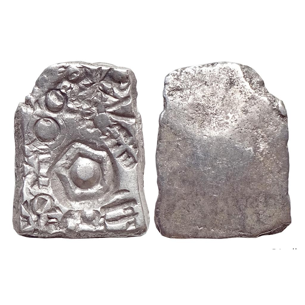 Ancient Archaic Series Punch Marked Coinage attributed to Shakya Janapada Narhan Hoard type Silver 5 Shana