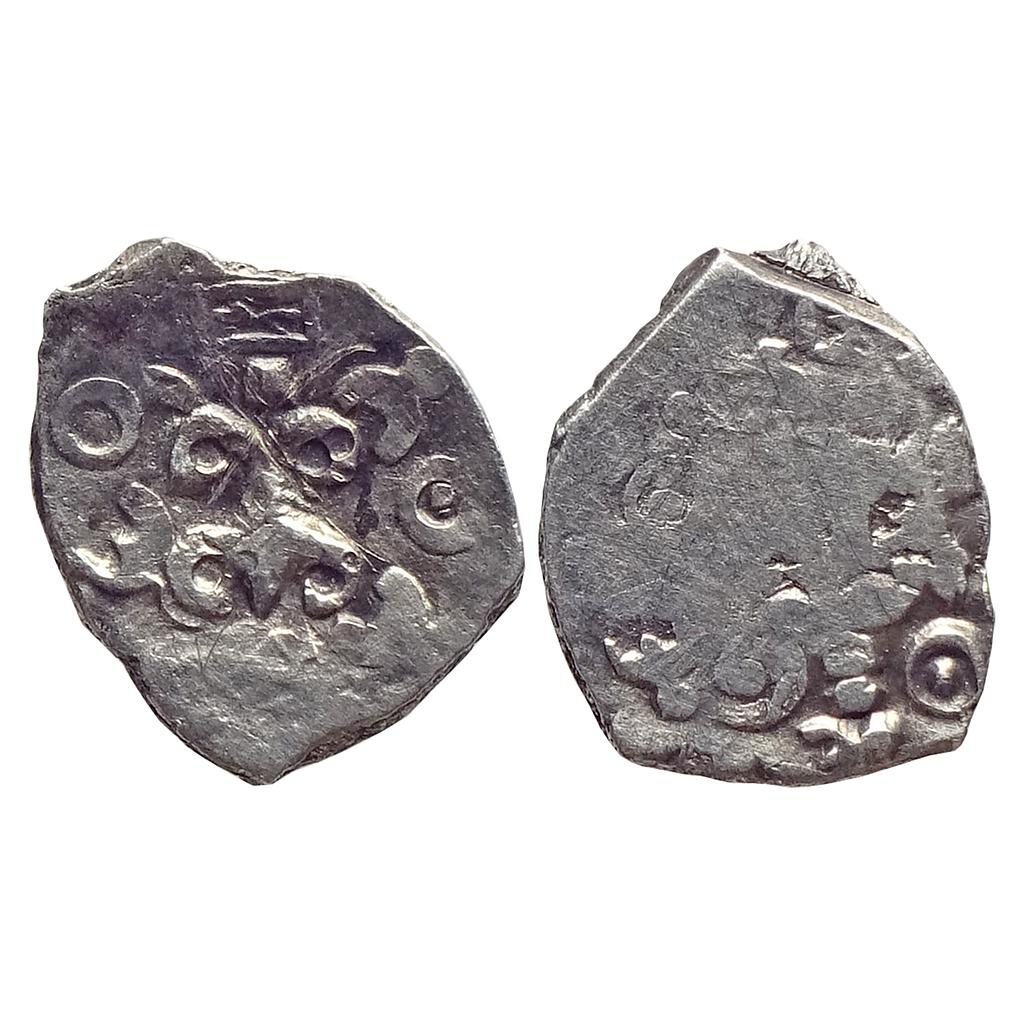 Ancient, Archaic Series, Punch Marked Coinage, Saurashtra Janapada, Junagadh hoard type, Silver "1/4 Karshapana"