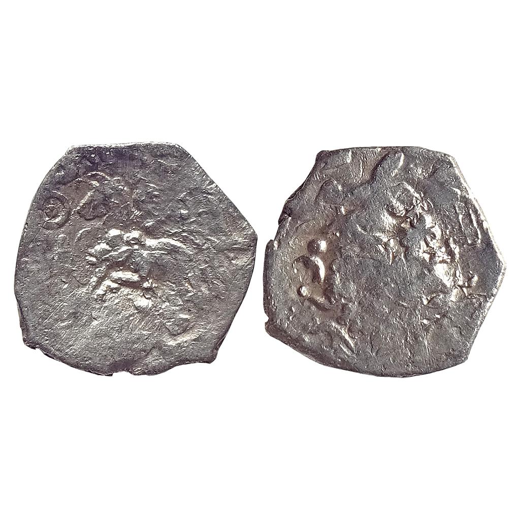 Ancient, Archaic Series, Punch Marked Coinage, Saurashtra Janapada, Junagadh hoard type, Silver &quot;2 Mashaka&quot;