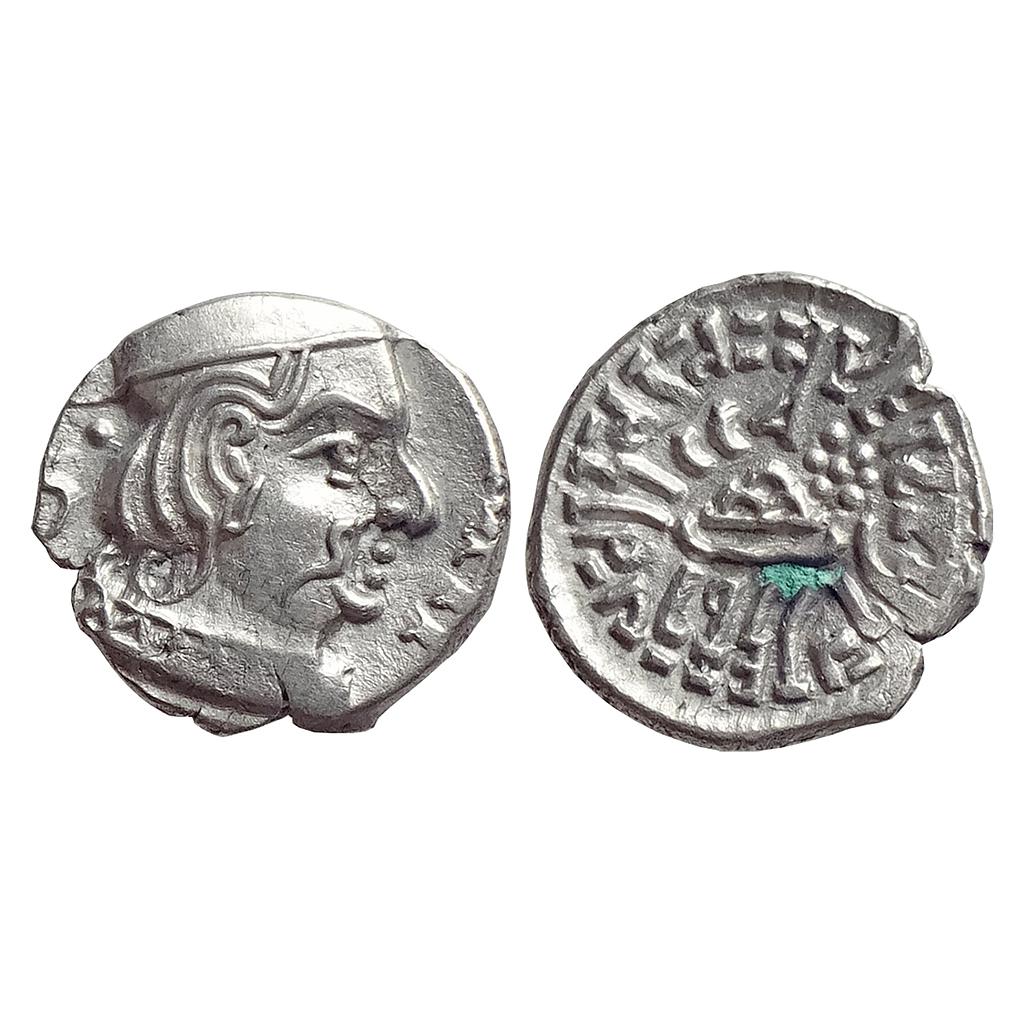 Ancient, Western Kshatrapas, Kardamaka Family, Rudrasimha II S/o Svami Jivadaman, Silver Drachma