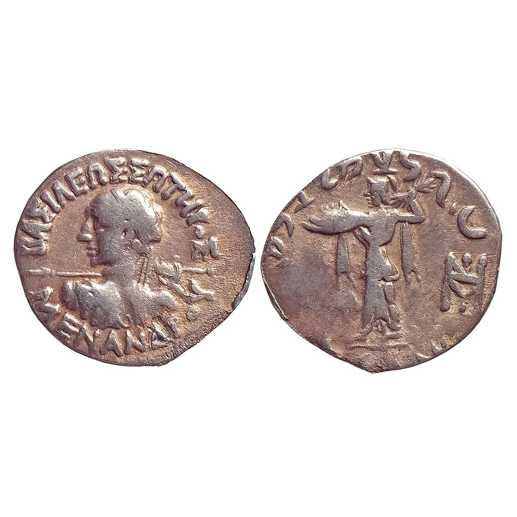Ancient, Indo-Greek, Menander I, Silver Drachm
