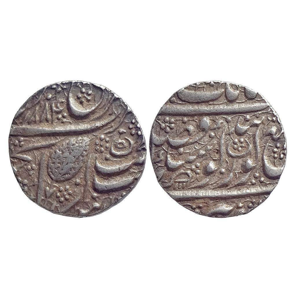 IK, Sikh Empire, Ranjit Singh, VS 1884, Amritsar Mint, "Nanak Shahi" Couplet, Silver Rupee
