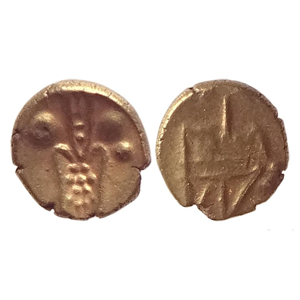 Vira Raya type Anonymous issue Gold Fanam