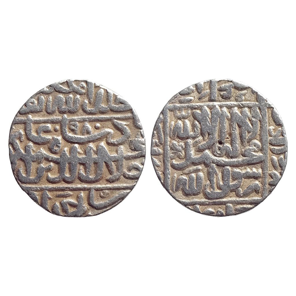 Mughal Akbar Ahmedabad Mint Silver Rupee