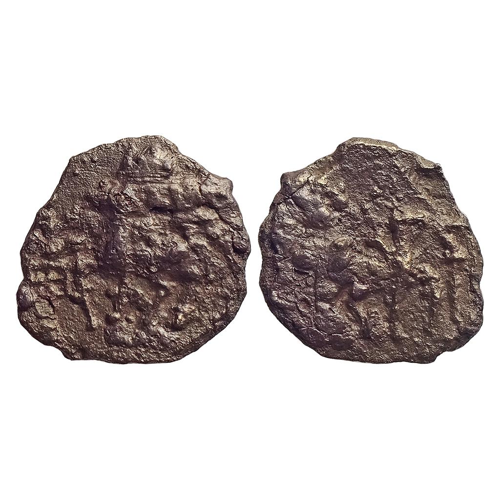 Ancient, Kaushambi, Vatsa Region, Double lanky bull type, Cast Copper Unit