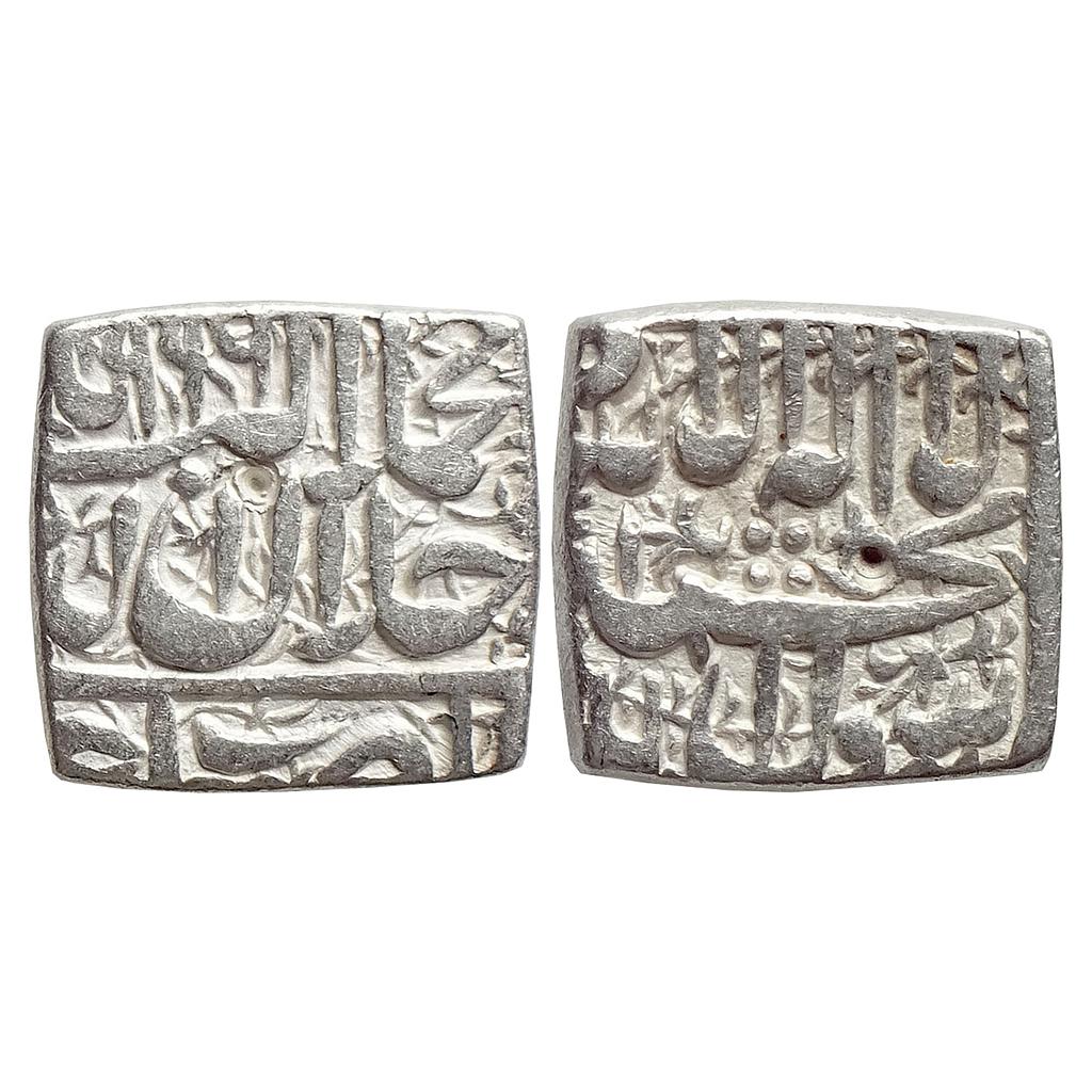 Mughal, Akbar, Ujjain Mint, Silver Square Rupee