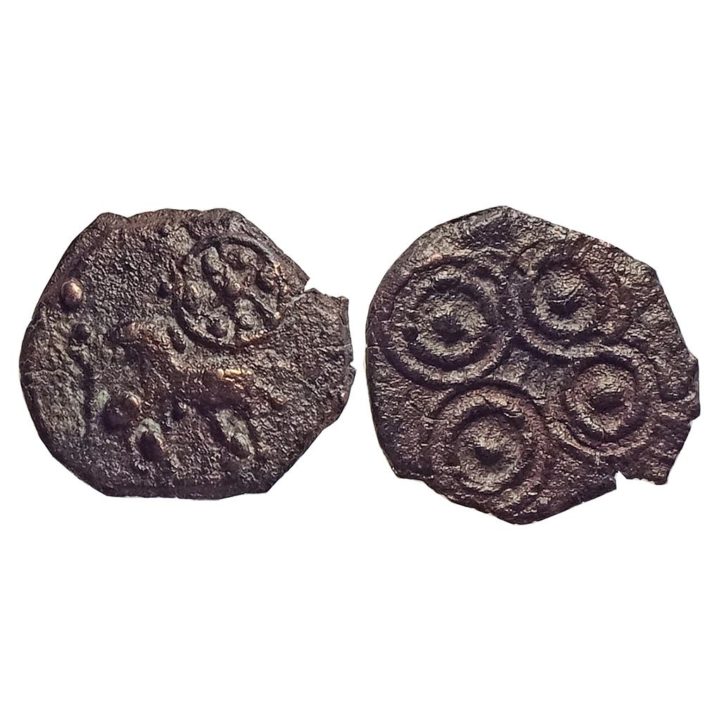 Ancient, Kaushambi, Vatsa Region, Elephant type, Uninscribed, Cast Copper Unit