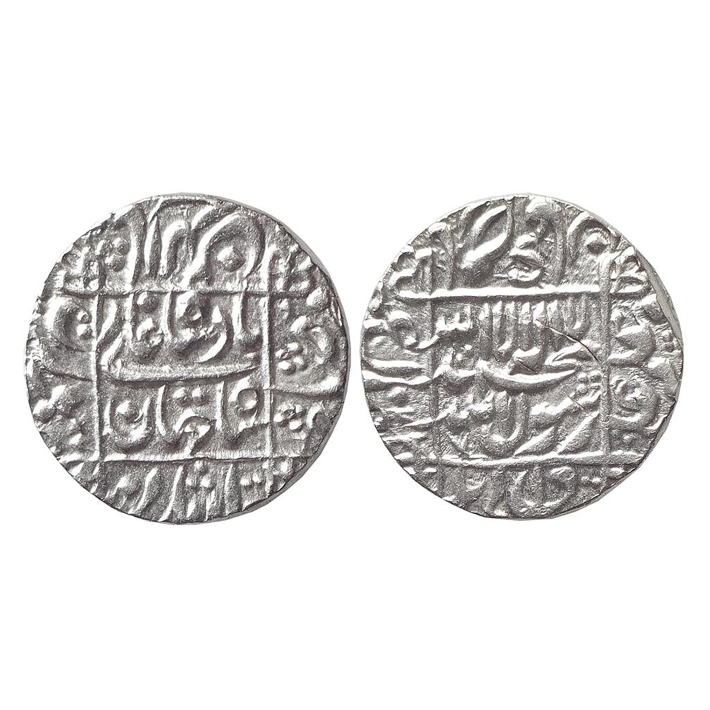 Mughal Shah Jahan Surat Mint Silver Rupee
