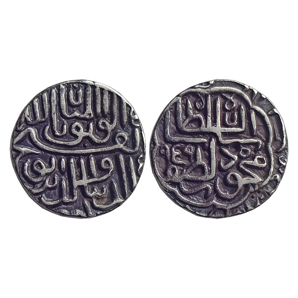 Gujarat Sultan Nasir al-Din Mahmud Shah III Ahmadabad Mint Silver Tanka