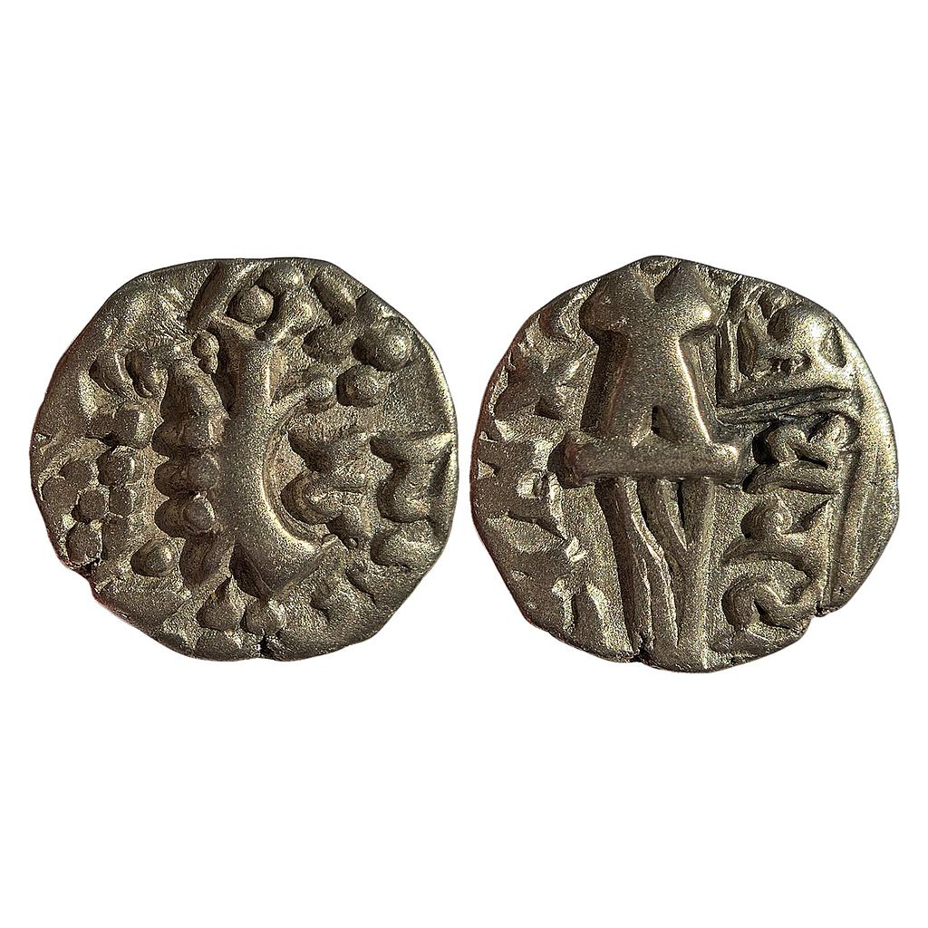 Kashmir Karkota Dynasty Vinayaditya Debased Gold Dinara