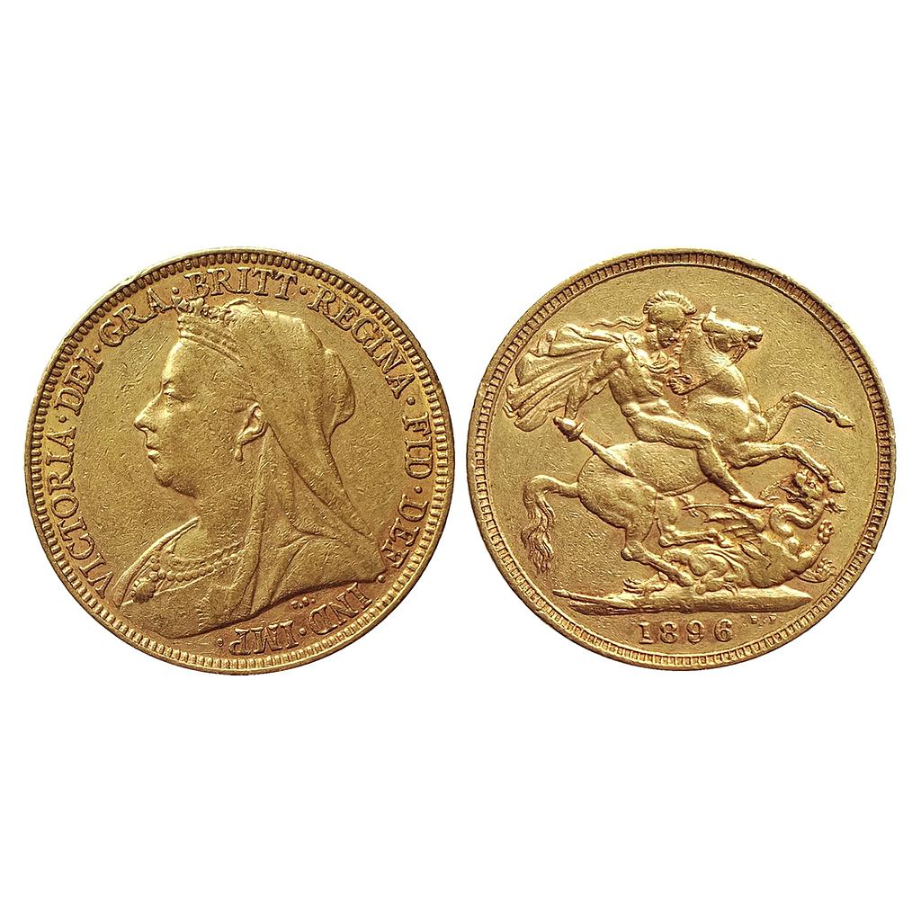 Australia, Victoria, 1896 AD, Melbourne Mint, Gold Sovereign