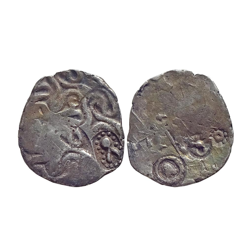 Ancient, Punch Marked Coinage from Northern Upper Ganga region, Popularly known as Whorl series, Silver Vimshatika standard