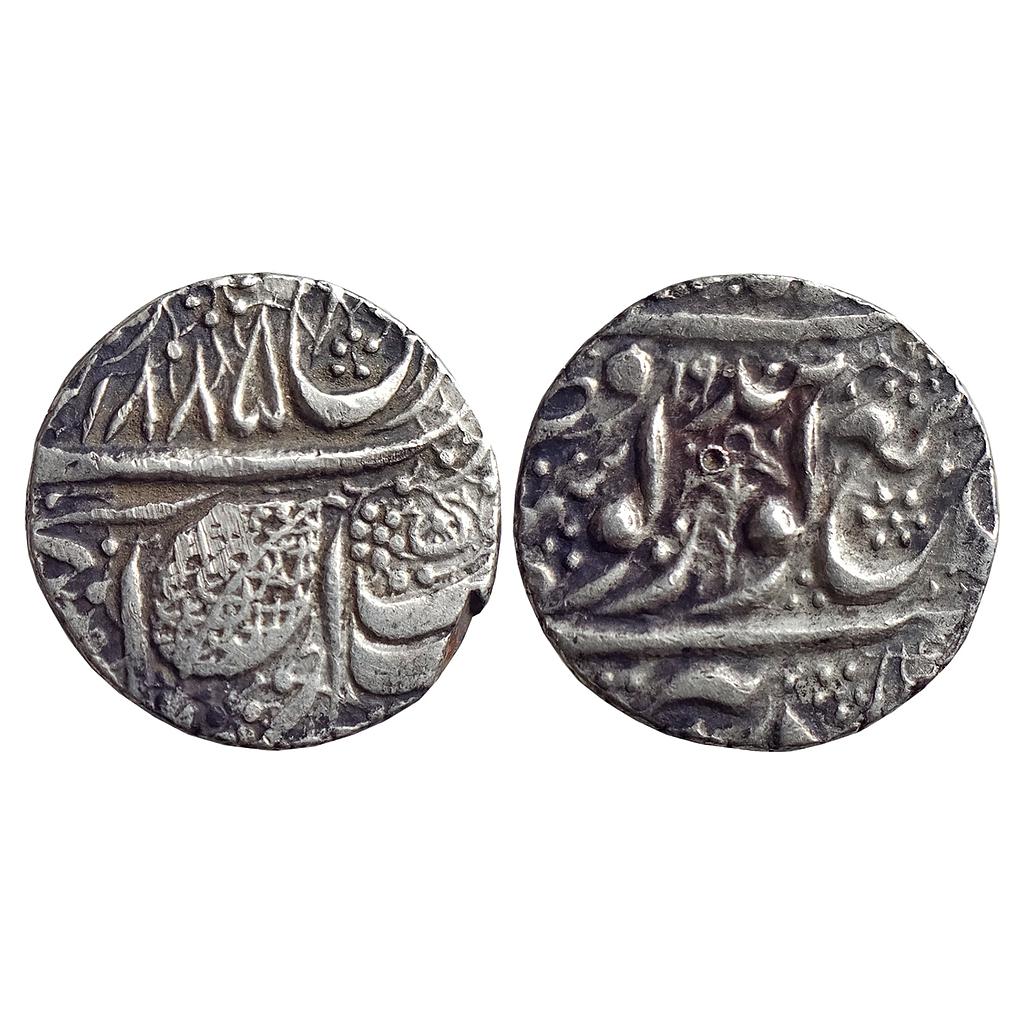 IK, Sikh Empire, Ranjit Singh, VS 1885/19(00), Amritsar Mint, Nanakshahi Couplet, Silver Rupee