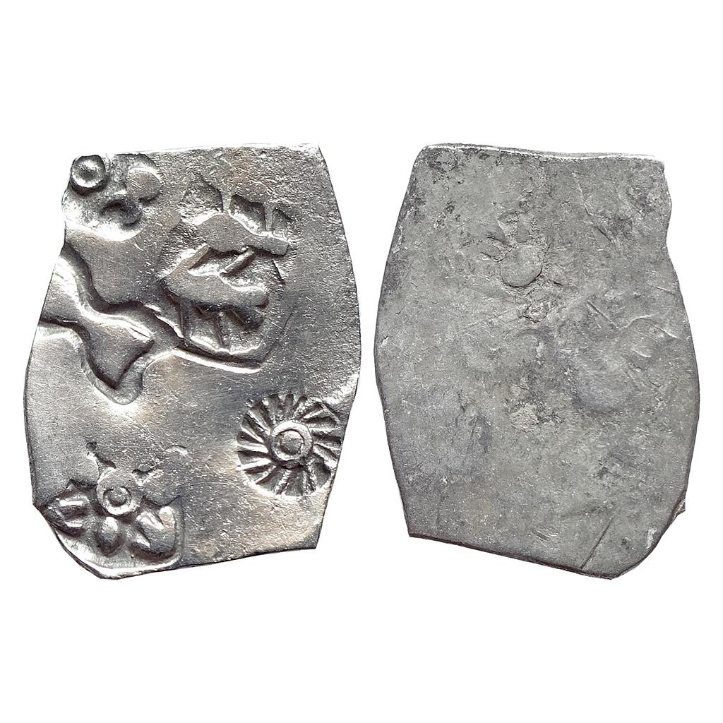 Ancient, Punch Marked Coinage from lower Middle Ganga Valley, Magadha Mahajanapada, Series 1, Silver Karshapana Standard