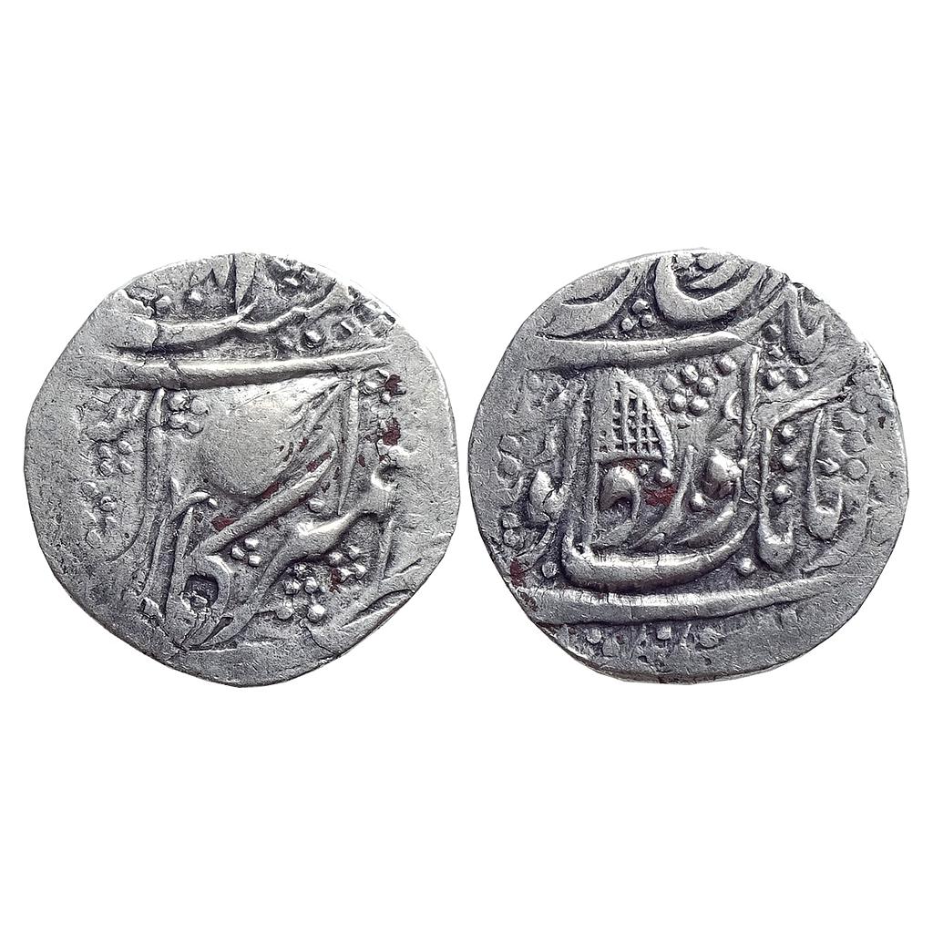 IK, Sikh Empire, Diwan Moti Ram as Governor (2nd Governor ship), VS 188X, Khitta Kashmir Mint, 'Gobind Shahi' couplet, Silver Rupee