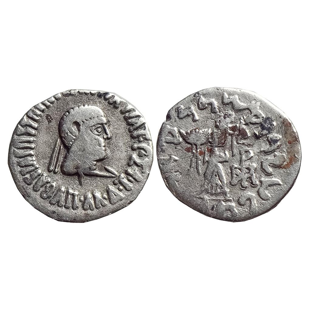 Ancient, Indo-Greeks, Apollodotus II, Silver Drachma (Indian standard)