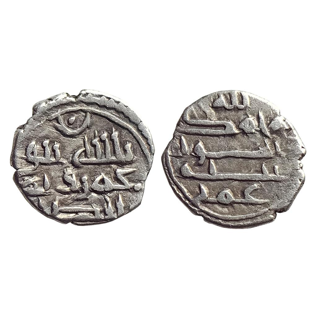 Habbarid Amirs of Mansurah (Sind), Amir Umar-I bin Abd Al-Aziz Al-Habbari, NM, ND, Silver Damma (Qanhari Dirham)