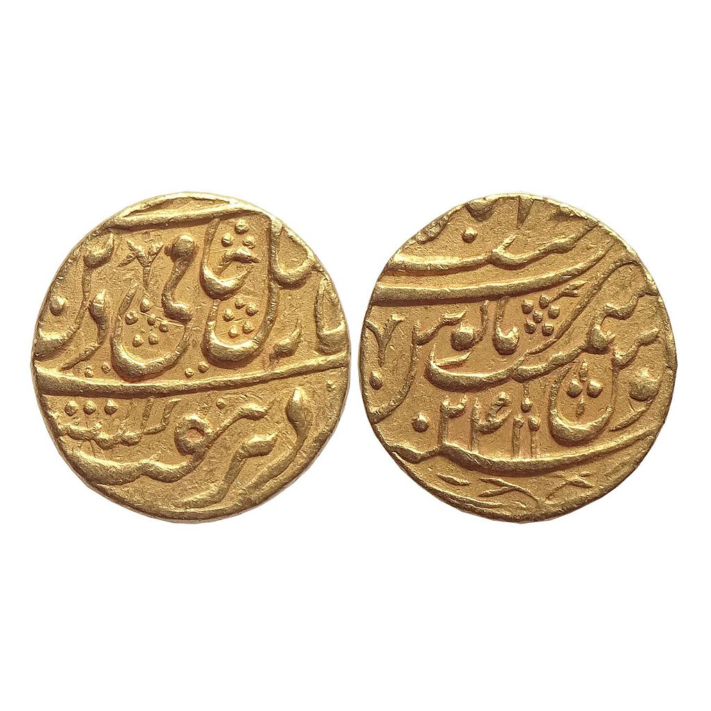 IK, Rohilkhand, INO Shah Alam II, Najibabad Mint, Gold Mohur