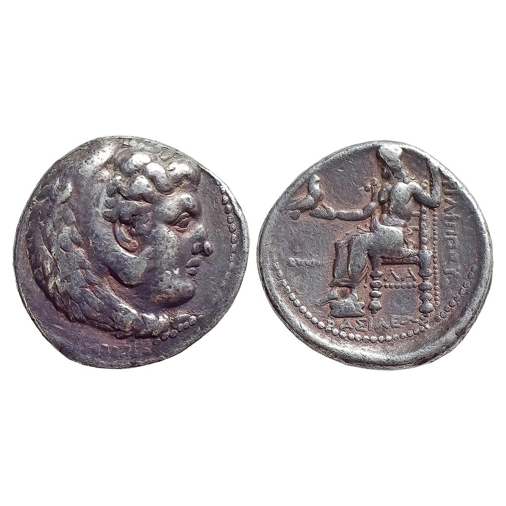 Ancient World, Kings of Macedonia, Philip III Arrhidaios In the type of Alexander III, Silver Tetradrachm