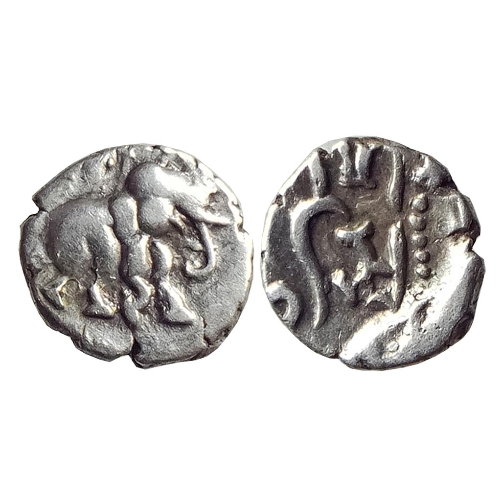 Early Medieval Gujarat Ranahasti Silver Dramma
