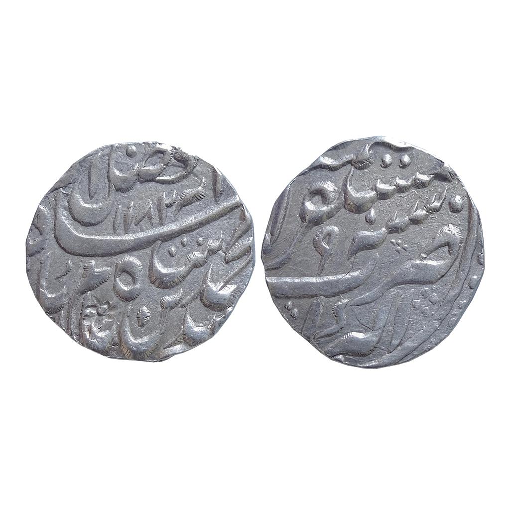 Bharatpur State Jawahir Singh INO Shah Alam II Mustaqir al-Khilafat Akbarabad Mint Silver Rupee
