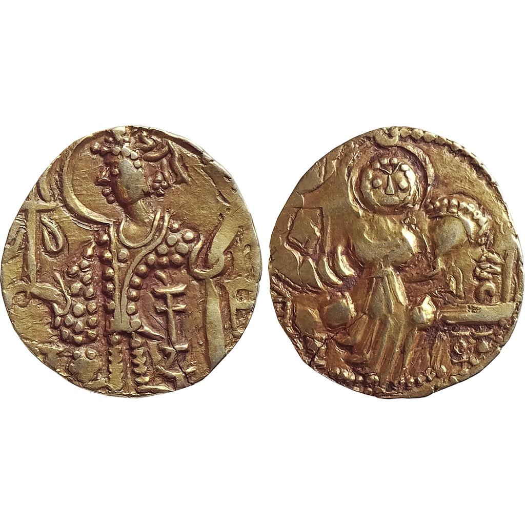 Ancient Later Kushan Rulers Kidaras Debased Gold Dinara