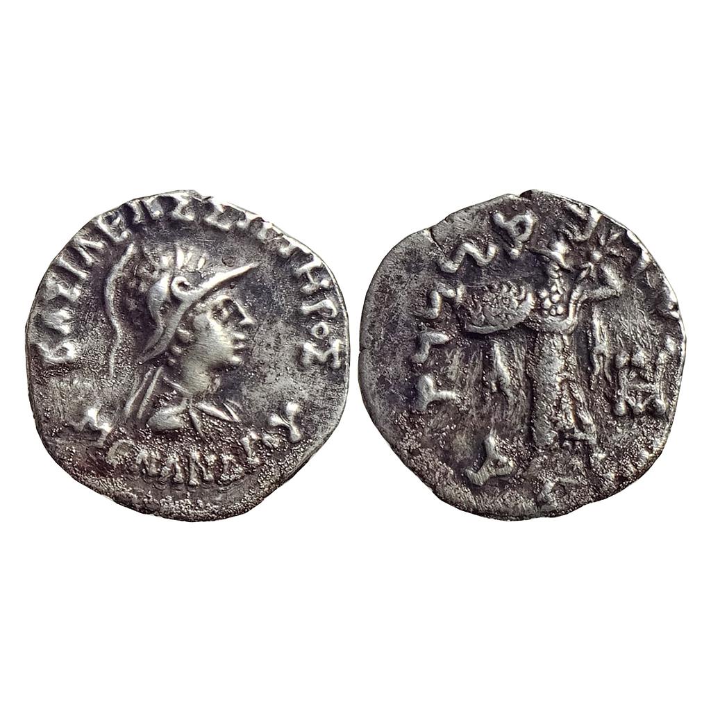 Ancient Indo-Greeks Menander I Silver Drachma