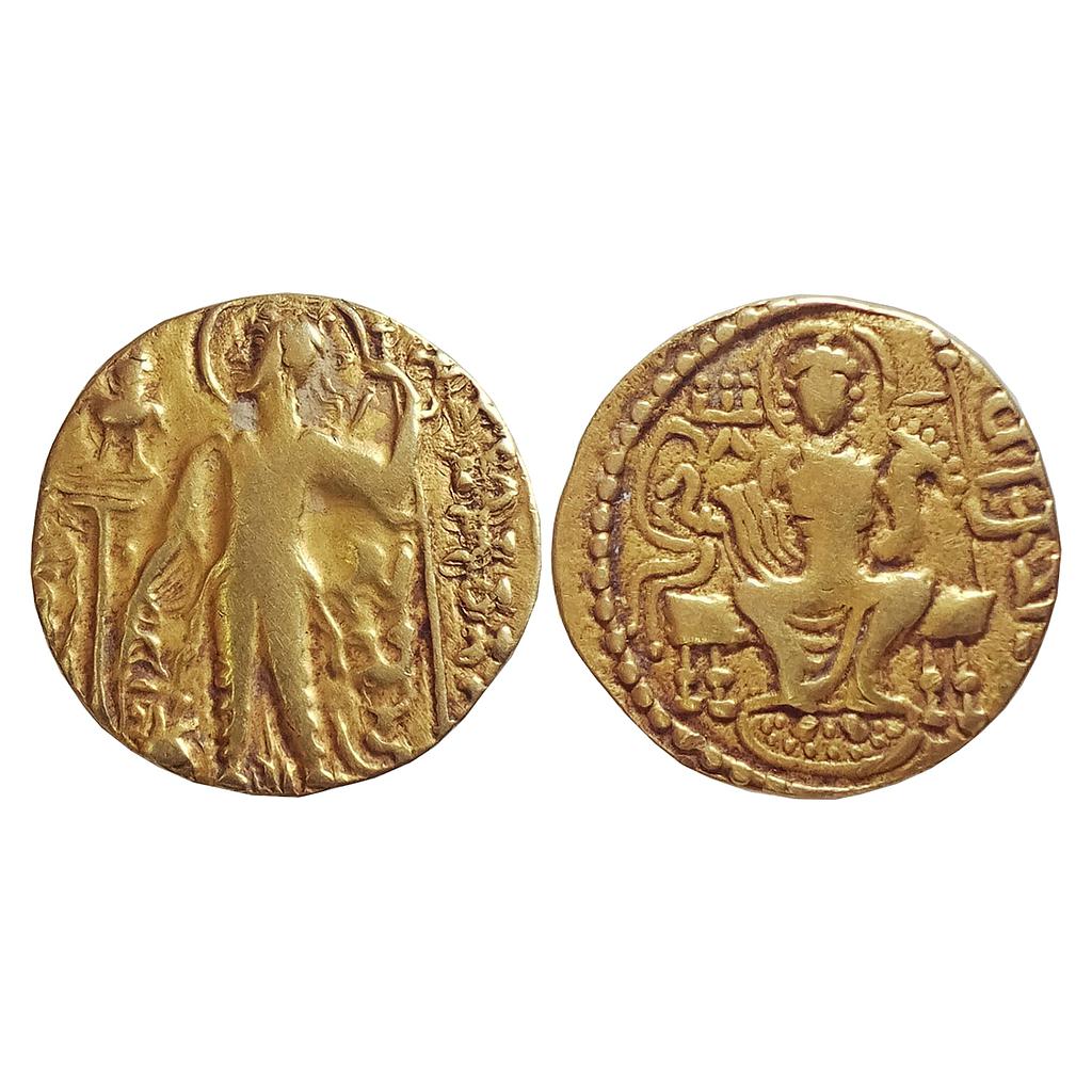 Ancient Guptas Samudragupta Javelin type Gold Dinar