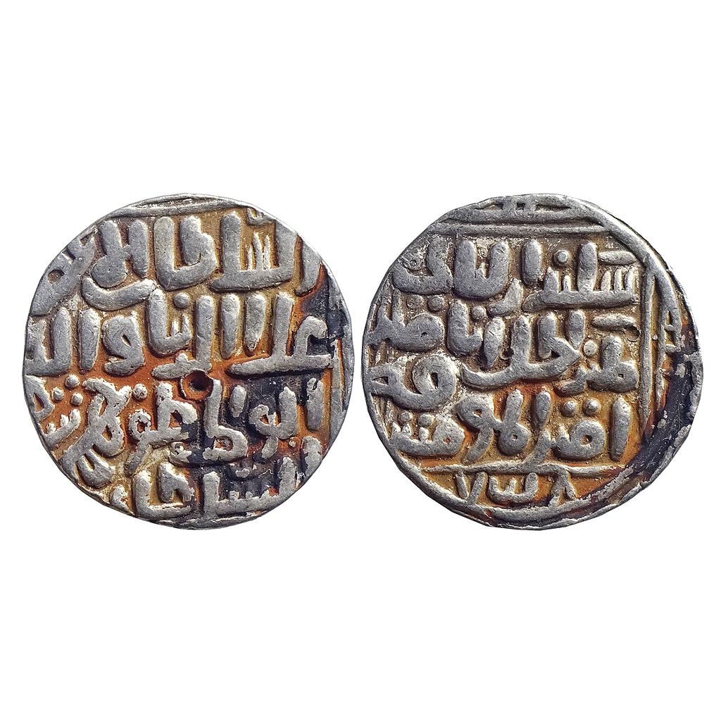 Bahamani Sultan Ala al-Din Bahman Shah Hadrat Ahsanabad Mint Silver Tanka