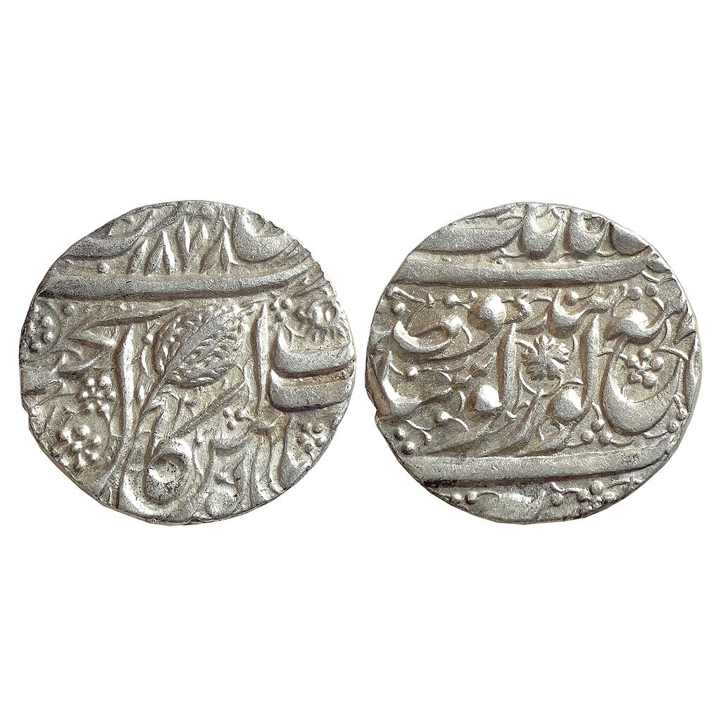 IK Sikh Empire Ranjit Singh VS 1878 1821 AD Amritsar Mint Nanakshahi Couplet Silver Rupee